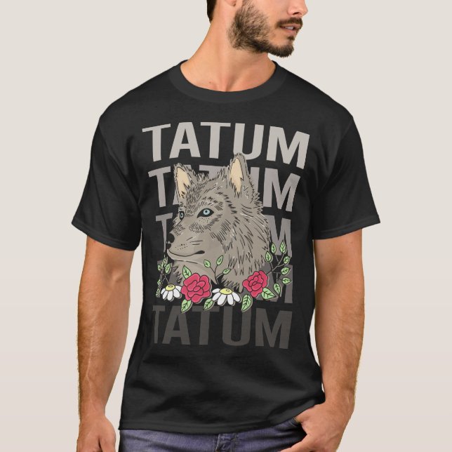 Wolf Head - Tatumname T-Shirt (Vorderseite)
