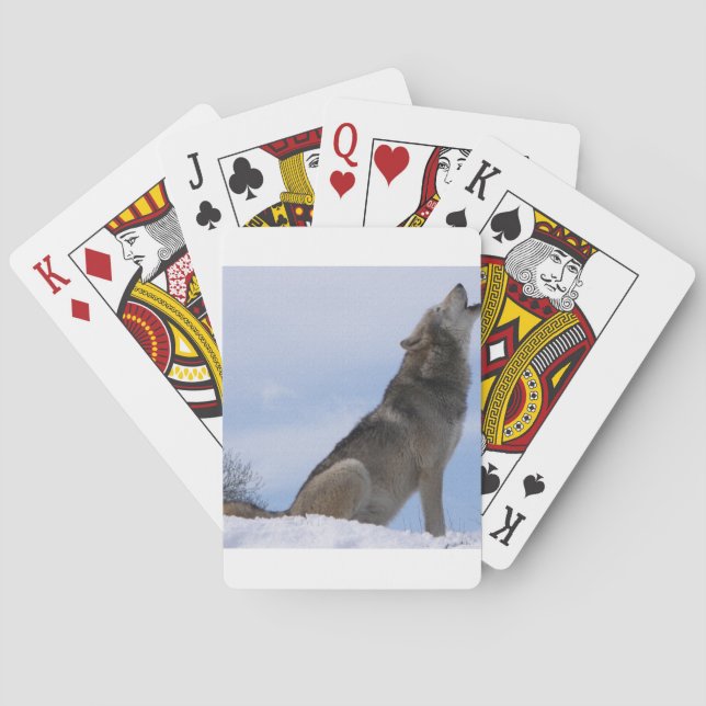 Wolf-Heulen Spielkarten (Rückseite)
