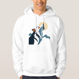 Wolf Heult am Mond Hoodie – Entfessle den Alph