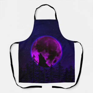 WOLF HEULT MOND MAGENTA SCHÜRZE