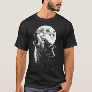 Wolf Heult Mond Wolf T-Shirt