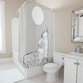 Wolf howl duschvorhang