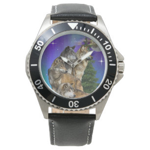 Wolf Howling Armbanduhr
