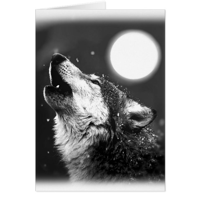 Wolf Howling auf dem Mond (Vorne)