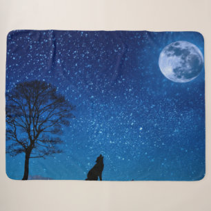 WOLF HOWLING AUF DEM MOND SHERPADECKE