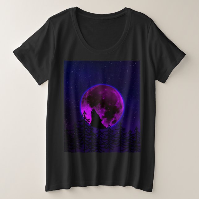 WOLF HOWLING LUNE MAGENTA (Design devant)