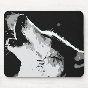 Wolf Howling Mousepad