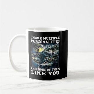 Wolf Ich habe mehrere Persönlichkeiten und keine d Kaffeetasse