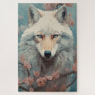 Wolf im Frühjahr Blossom