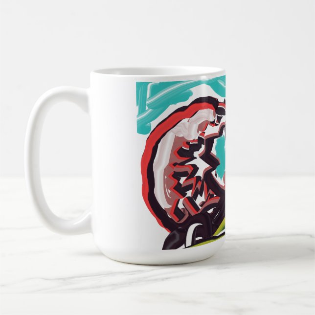 Wolf im Frühling Kaffeetasse (Links)