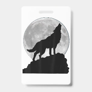 Wolf im Mondlicht T-Shirt - Cooler voller Hund Wel Ausweis