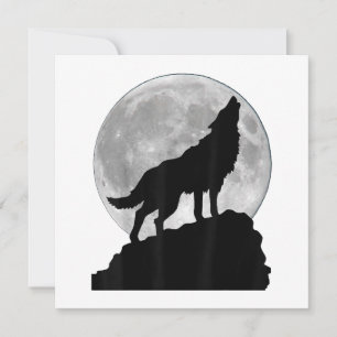 Wolf im Mondlicht T-Shirt - Cooler Vollhund wie Einladung