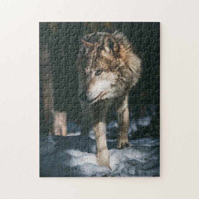 Wolf im Wildtier (Vertikal)