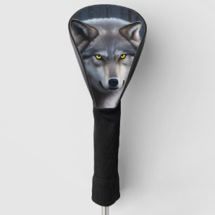 Wolf im Winterwald Golf Headcover