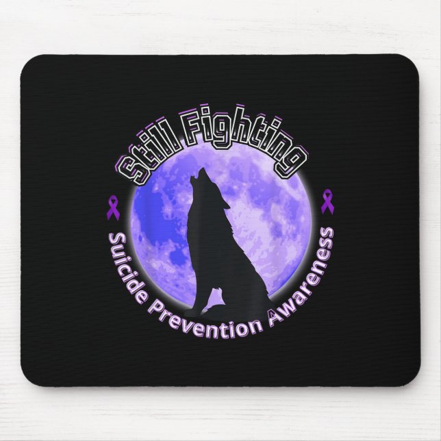 Wolf: Immer noch Kampf gegen Suizidprävention Mousepad (Vorne)