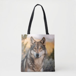 Wolf in der Natur Tasche