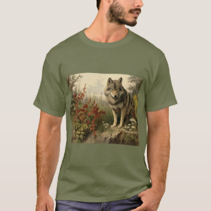 Wolf In Glen Herren T-Shirt