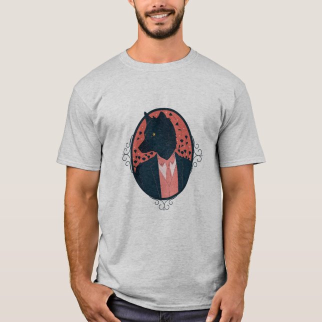 Wolf in menschlicher Kleidung T-Shirt (Vorderseite)