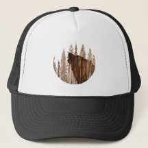 Wolf in texturiertem Holz