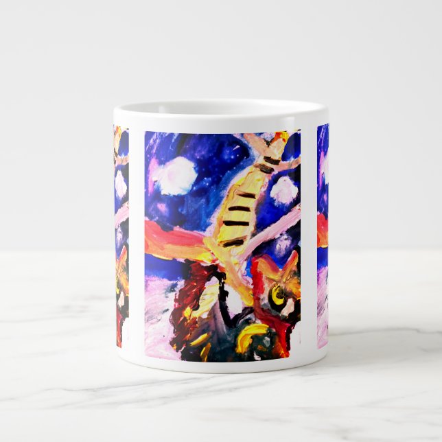 Wolf in winter  Jumbo-Tasse (Vorderseite)