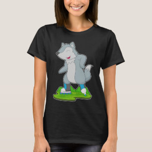 Wolf Inline Skaten Roller Skate T-Shirt