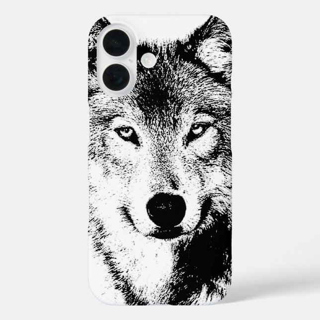 Wolf iPhone 16 Hülle (Rückseite)
