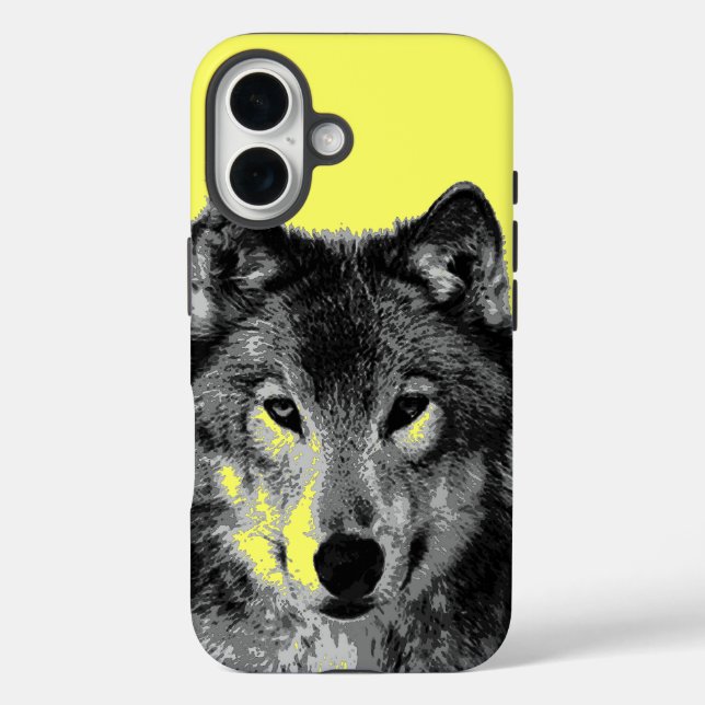 Wolf iPhone 16 Hülle (Rückseite)