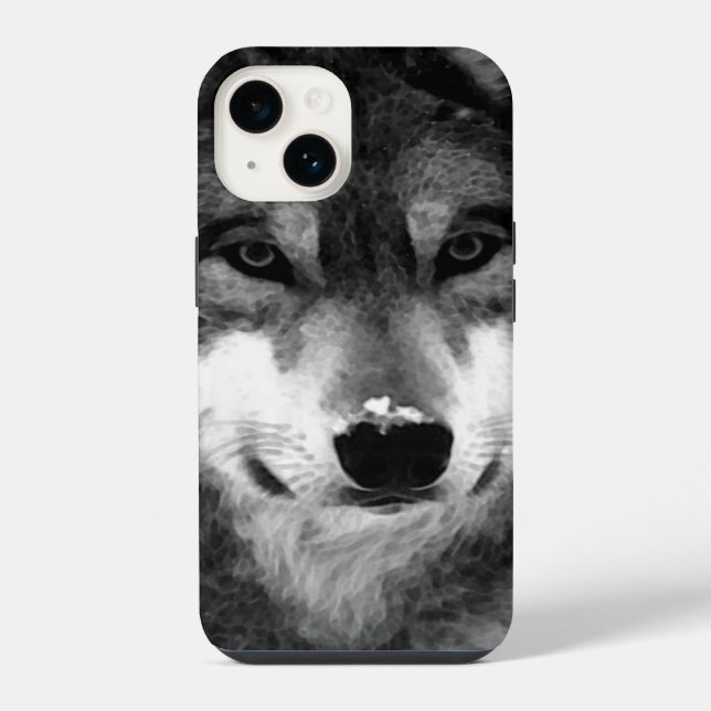 Wolf iPhone Hülle (Rückseite)