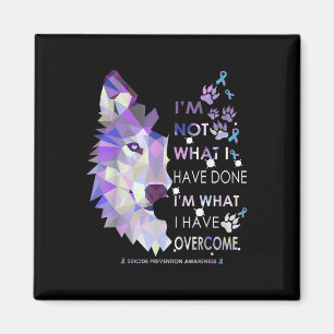 Wolf ist, was ich getan habe, um Suizidprävention Magnet