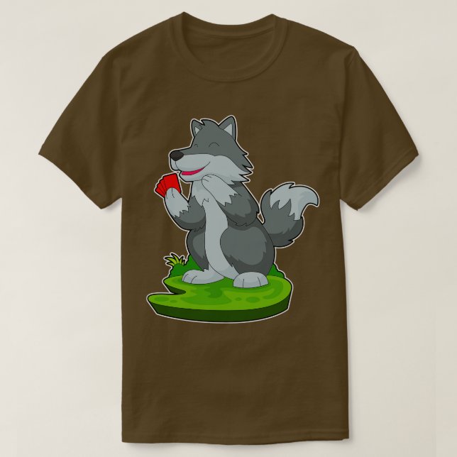 Wolf-Karten T-Shirt (Design vorne)