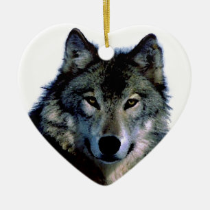 Wolf Keramikornament