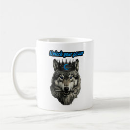 wolf king unlock your power kaffeetasse