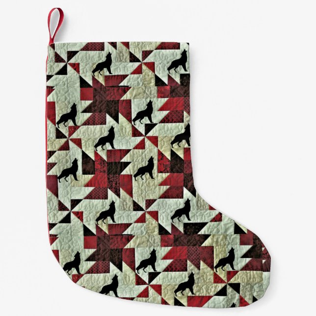 Wolf Kleiner Weihnachtsstrumpf (Vorderseite)