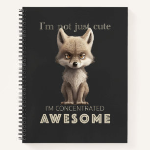 Wolf konzentrierte Phantastische Niedlich Adorable Notizbuch