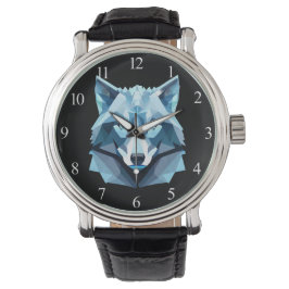 Wolf-Kopf Armbanduhr