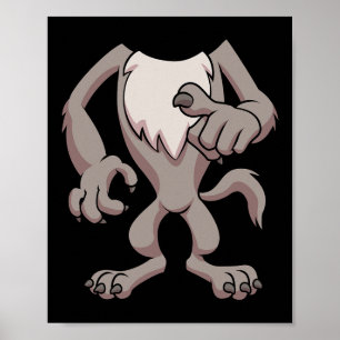 Wolf-Kostüm zu Halloween Werewolf Tiercosplay Poster
