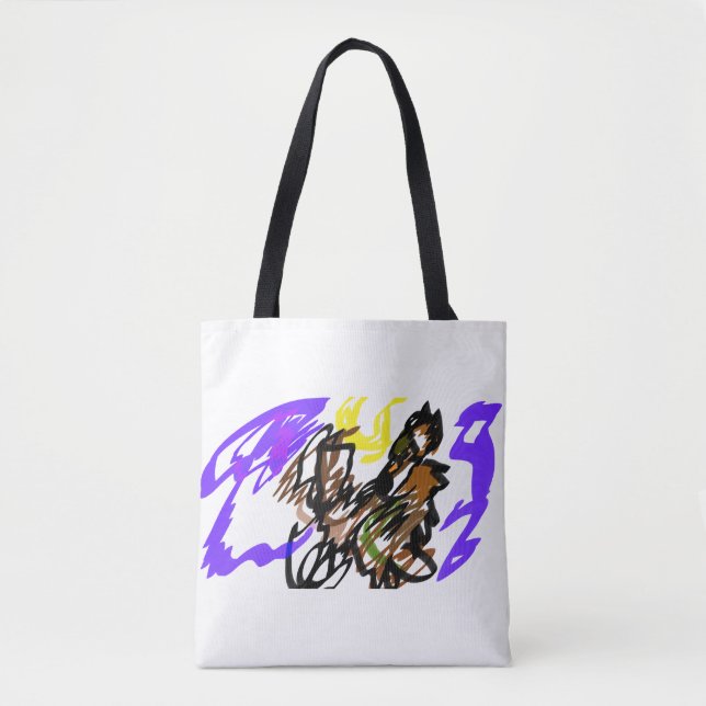 Wolf kühle Freude Tasche (Vorderseite)