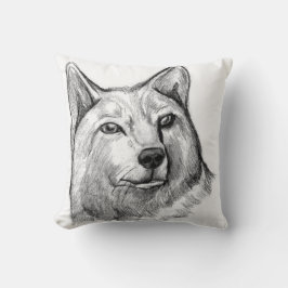 Wolf-Kunst-Kissen Kissen