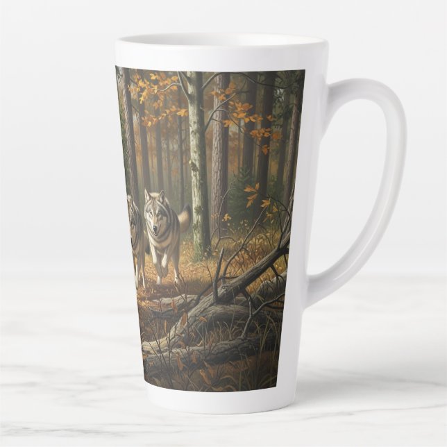 Wolf Latte Mug style 1 Milchtasse (Rechts)