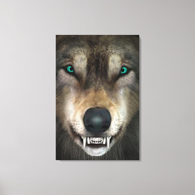 Wolf Leinwanddruck (Vorderseite)