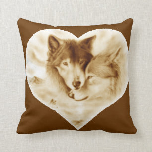 Wolf-Liebe Kissen