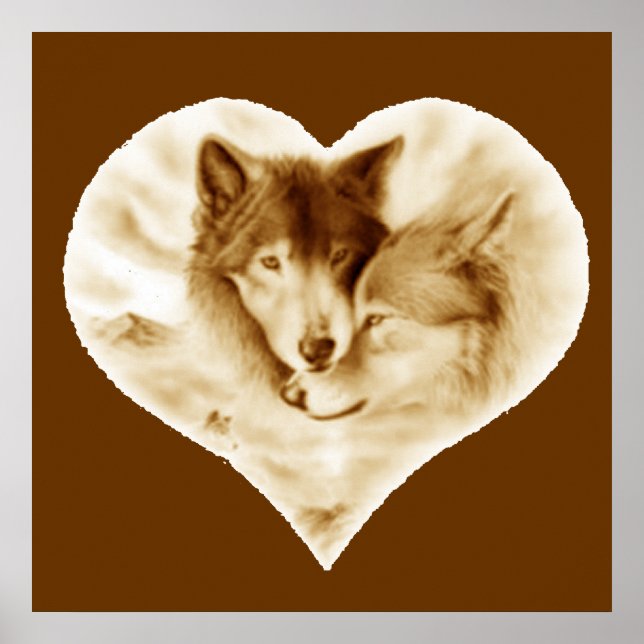 Wolf Liebe Poster (Vorne)