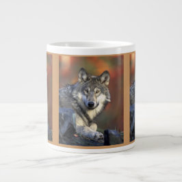 Wolf Liebhaber Kunst Jumbo-Tasse