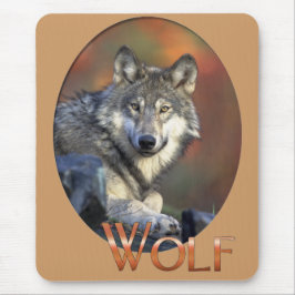 Wolf Liebhaber Kunst Mousepad