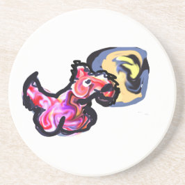 Wolf light moon getränkeuntersetzer