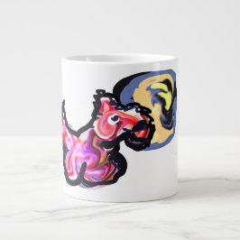Wolf light moon Jumbo-Tasse