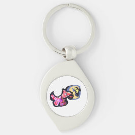 Wolf light moon schlüsselanhänger