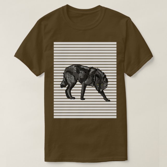 Wolf-Linien T-Shirt (Design vorne)