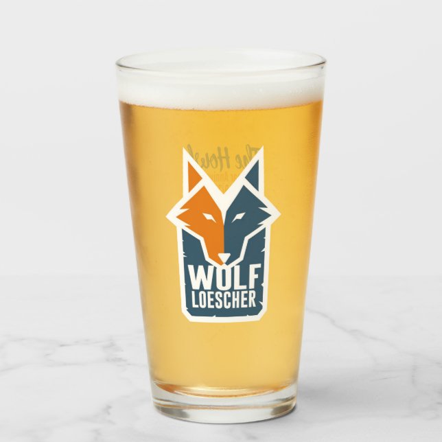 Wolf Loescher - Howl Anniversary Pint Glass Glas (Vorne (Gefüllt))