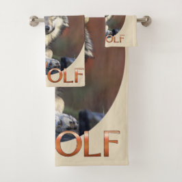 Wolf Lovers Badhandtuch Set